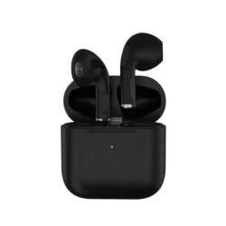 AIRPOD PRO 4 BLACK (BLUETOOTH HEADPHONES) • WIRELESS VERSION V5.0 • CHARGING VOLTAGE 5V AIRPOD PRO 4 BLACK (BLUETOOTH HEADPHONES) • WIRELESS VERSION V5.0 • CHARGING VOLTAGE 5V